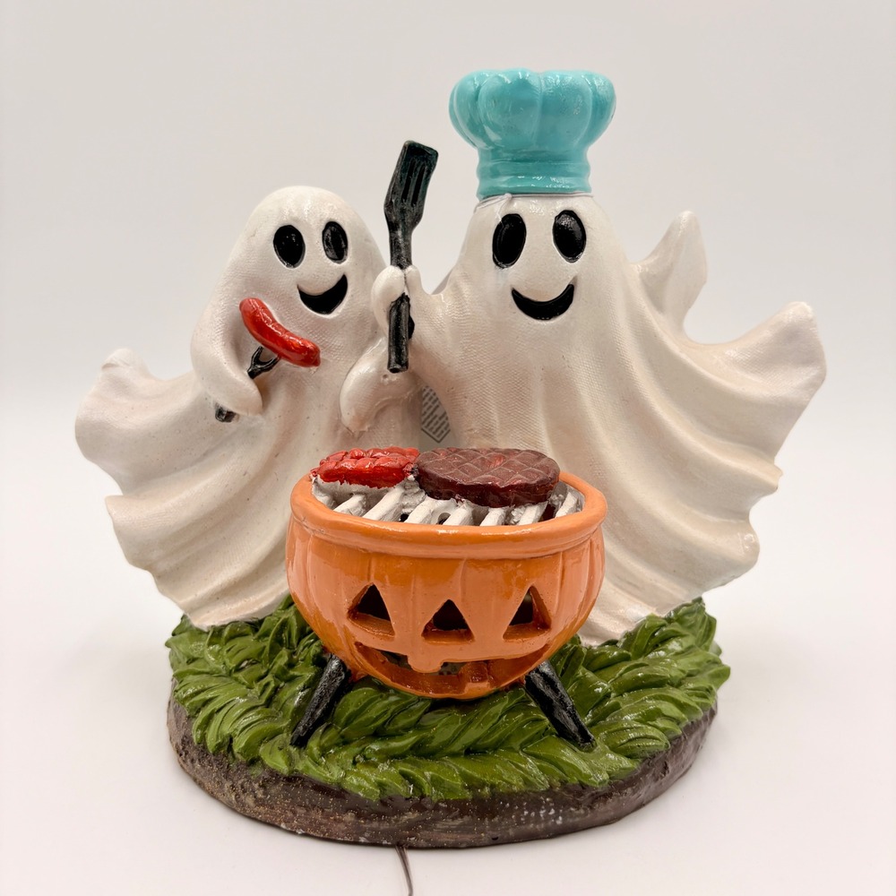 Magical Season Ghost Haunt Halloween Light Up Grilling Ghosts Decor Summerween